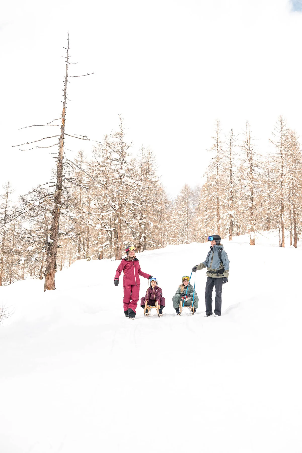 Rodeln im Winterurlaub in Österreich